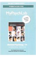 New Mylab Psychology with Pearson Etext -- Standalone Access Card -- For Abnormal Psychology