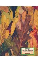 BethBirdBooks 120 Pages Wide Rule Notebook Paper: leaf design