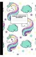 Primary Composition Notebook: Writing Journal for Grades K-2 Handwriting Practice Paper Sheets - Elegant Unicorn School Supplies for Girls, Kids and Teens - Preschool, Kindergart