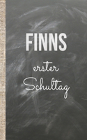 Finns erster Schultag: Das 120 Seiten linierte Notizbuch ca. A5 Format. Perfektes Geschenk für einen Erstklässler, Tafelklässler oder andere Schüler, die ins neue Schuljah