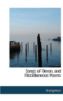 Songs of Devon, and Miscellaneous Poems
