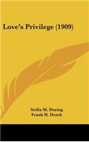 Love's Privilege (1909)