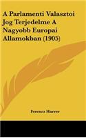 A Parlamenti Valasztoi Jog Terjedelme a Nagyobb Europai Allamokban (1905)