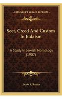 Sect, Creed And Custom In Judaism