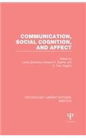 Communication, Social Cognition, and Affect (PLE: Emotion)
