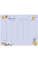 Garden Bee Weekly To-Do Pad