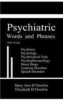 Psychiatric Words and Phrases