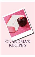 Grandma's Recipe's