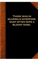 2020 Daily Planner Ben Franklin Quote Bloody Nose Vintage Style 388 Pages: 2020 Planners Calendars Organizers Datebooks Appointment Books Agendas