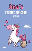 Jina's Farting Unicorn Notebook