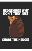 Igel Notizbuch: Igel Notizbuch für Liebhaber / Notizheft / Notizblock A5 (6x9in) Dotted Notebook / Punkteraster / 120 gepunktete Seiten