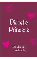 Diabetic Log Book: Log Book for Diabetics Weekly Blood Sugar Diary - 52 weeks - 5 Time Before-After - 111 pages, 6"x9" - Paperback - fuchsia background quote: diabetic