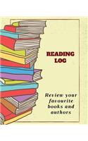 Reading Log: Keep track and review your favourite books and authors - Gifts for Book Lovers - Reading Journal