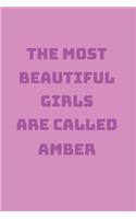 Amber Girl Woman Notebook
