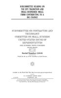 Subcommittee hearing on the DTV transition and small businesses