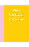 Modern Hand Lettering Practice Paper