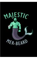 Majestic Mer-Beard: Hangman Puzzles - Mini Game - Clever Kids - 110 Lined Pages - 6 X 9 In - 15.24 X 22.86 Cm - Single Player - Funny Great Gift