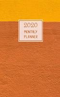 2020 Monthly Planner: Portable. Month on 2 pages followed by six Notes pages. Monthly layout Includes To-do section. 8.5"x 5.5". Fits in purse. (Half Letter size). (Paint