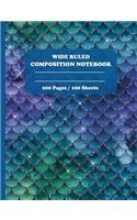 Wide Ruled Composition Notebook