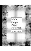 Math Graph Paper Notebook 1/2 Inch Squares