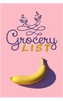 Grocery List: Food planning Organizer and Shopping to do list - Weekly Meal Planner Pad and Grocery List Notepad (6 x 9 110 Page Ruled)
