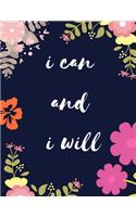 I CAN AND I WILL! To-Do Notepad / Journal Bullet Grid Notebook