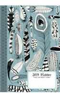 2019 Planner Weekly and Monthly Calendar