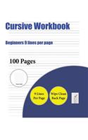 Cursive Workbook (Beginners 9 lines per page)