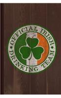 Official Irish Drinking Team Journal Notebook