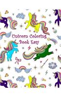 Unicorn Coloring Book Easy