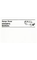 Range Rover Owners' Handbook: Range Rover (2 Dr)
