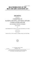 Reauthorization of the Iran and Libya Sanctions Act