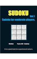 Sudoku for moderate players. Vol.1