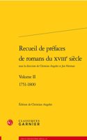 Recueil de Prefaces de Romans Du Xviiie Siecle