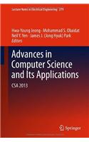 Advances in Computer Science and Its Applications