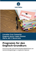 Programm für den Englisch-Grundkurs