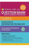 Oswaal CBSE CCE Question Bank with Complete Solutions for Class 9 Term I (April to Sep. 2016) Foundation of information Technology