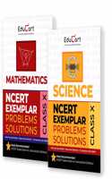 Educart NCERT Exemplars Class 10 Science & Mathematics 2025 Problems Solutions (For 2025-26 Board Exam)