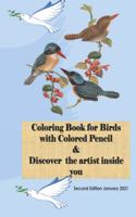 Coloring Book for Birds with Colored Pencil & Discover the artist inside you