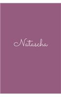 Natascha: notebook with the name on the cover, elegant, discreet, official notebook for notes, dot grid notebook,