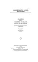 Welfare reform