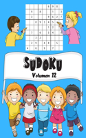 Sudoku: Volumen 12 - 150 Niños Sudoku Con Soluciones - Fácil - 1 Cuadrículas Por Página - Gran formato, 8.5 "x11".(12 Mi Sudoku Favorito Para Miños)