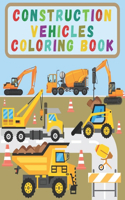 Construction Vehicles Coloring Book