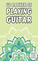 Guitar Player Coloring Book