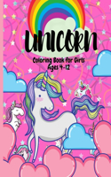 Unicorn Colouring Book for Girls Ages 4 to 12