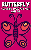 Butterfly Coloring Book for Kids Ages 4-8