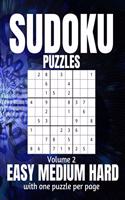 Sudoku Puzzles Easy Medium Hard: Large Print Sudoku Puzzles for Adults and Seniors with Solutions Vol 2