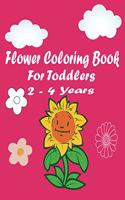 flower coloring book for toddlers 2-4 years