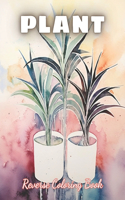 Plant Reverse Coloring Book