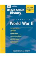 Holt Social Studies United States History Chapter Resource File: World War II